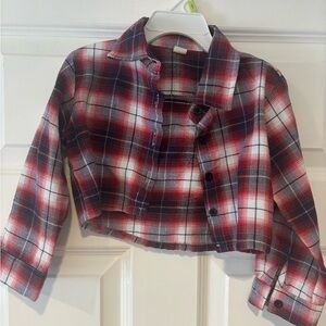 Blue and red plaid camisole